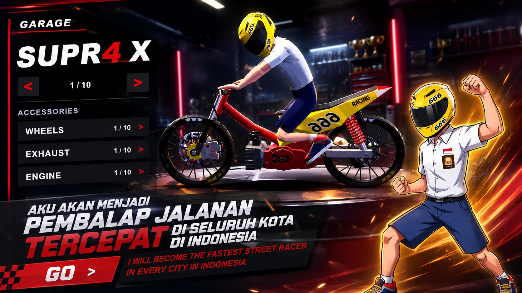 Pro Drag Bike Racing Indonesia screenshot
